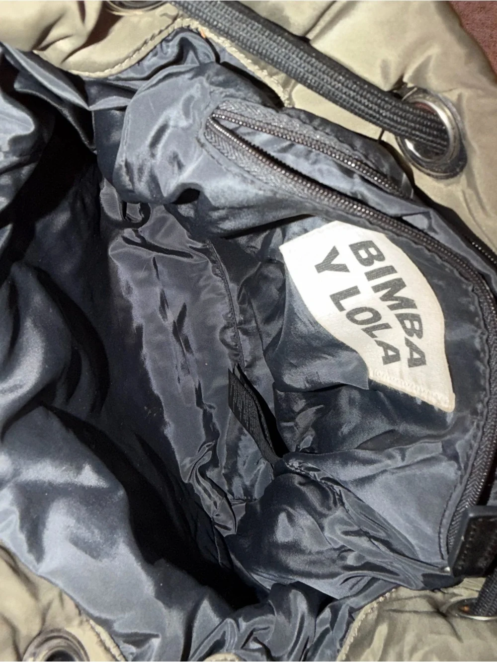 Bimba y Lola Olive Crossbody Messenger Bag